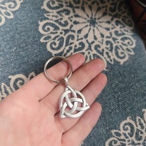 New Celtic Knot Triangle Keychain